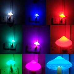 cute mushroom night light for kids