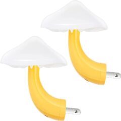 color changing mushroom night light with built in light sensor