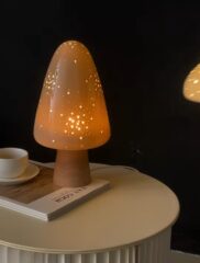 handmade mushroom night light with timeless design
