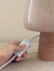 elegant handcrafed mushroom night light with retro style